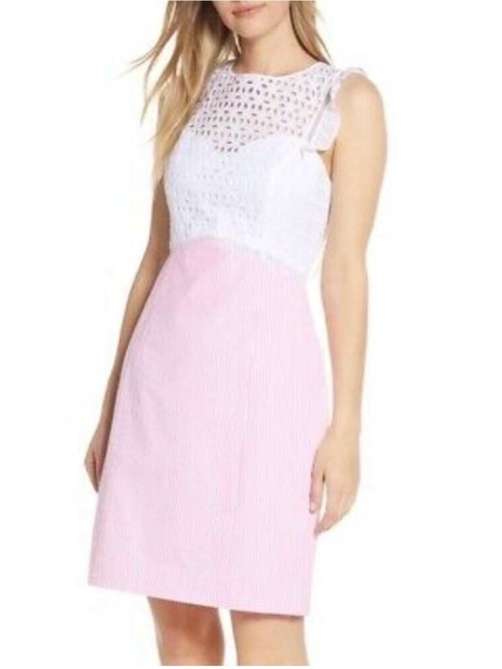 NWT Lilly Pulitzer Maya Shift Pink Tropics Seersucker
